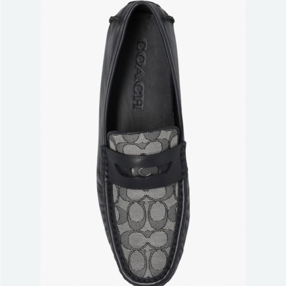 COACH COIN DRIVER IN SIGNATURE JACQUARD SIZE 7.5 - Picture 1 of 11